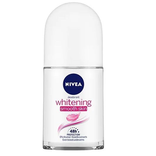 Nivea Roll On Deodorant For Women - Whitening Smooth Skin, 25ml