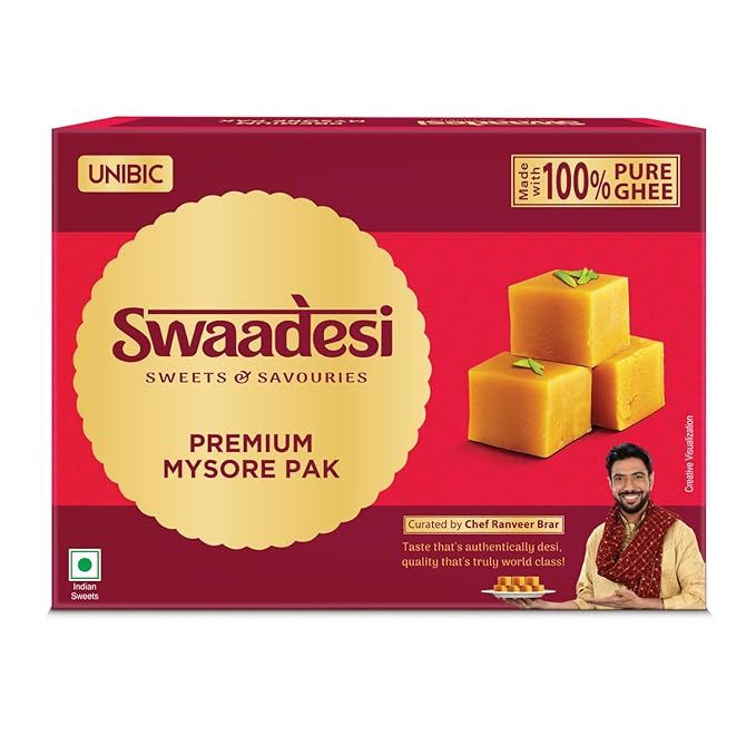 Unibic Swaadesi Premium Mysore Pak Carton, 180g