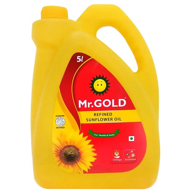 Mr.Gold Sunflower Oil Can, 5L