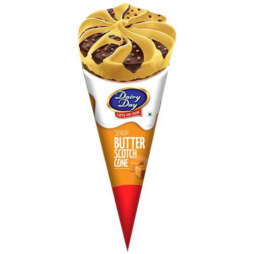 Dairy Day Senior Cone Ice Cream - Butterscotch, 120ml