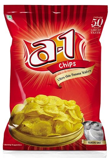 A-1 Chips Banana Wafers - Ultra Thin Classic Salt, 80g