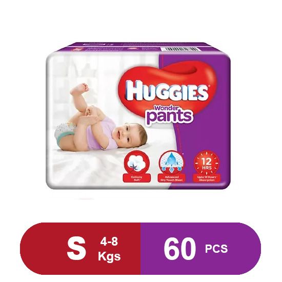 Huggies Baby Wonder Pants - S, 60pcs