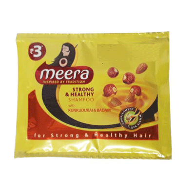 Meera (Rs.3) Shampoo - Strong & Healthy, 6.25ml