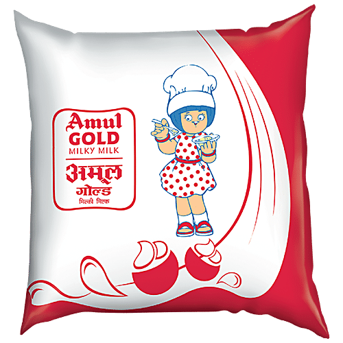 Amul Gold Milk Pouch, 500ml
