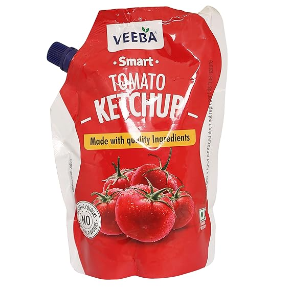 Veeba Smart Tomato Ketchup Pouch, 450g