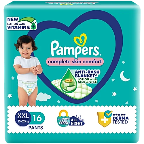 Pampers Complete Skin Comfort Diaper Pants - XXL, 16pc