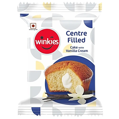 Winkies Centre Filled Muffin Cake - Vanilla, 30g