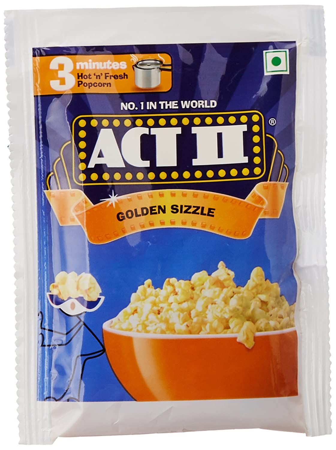 ACT II Instant Popcorn - Golden Sizzle, 60g