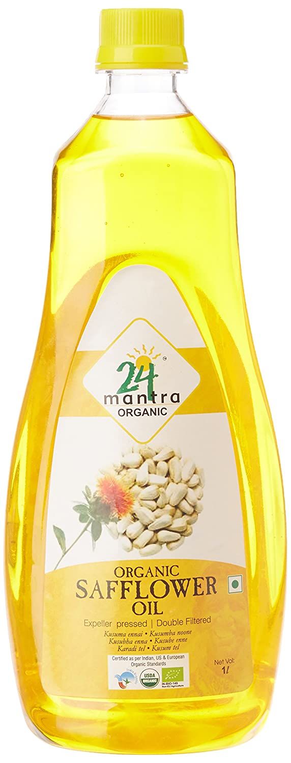 24 Mantra Organic Safflower Oil PET Bottle, 1L
