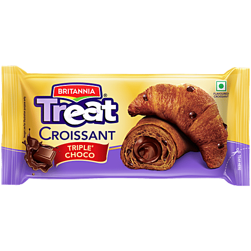 Britannia Treat Croissant - Triple Choco, 55g