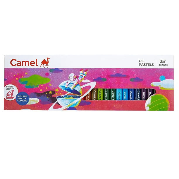Camel Student Oil Pastels - Assorted, 25 Shades