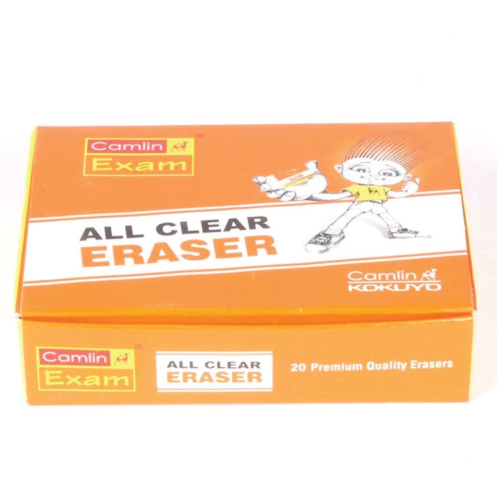 Camlin (Rs.3) Regular Eraser (Set of 20)