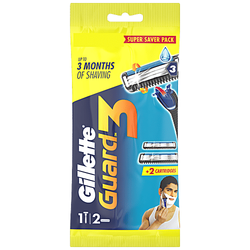 Gillette Guard 3 Razor + 2 Cartridge