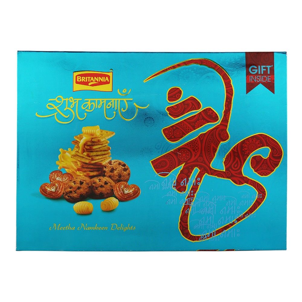 Britannia Shubhkamnayein Gift Pack - Meetha Namkeen Delights, 400g (MD)