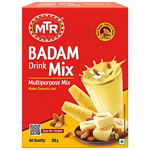 MTR Instant Badam Drink Powder Mix Carton, 200g