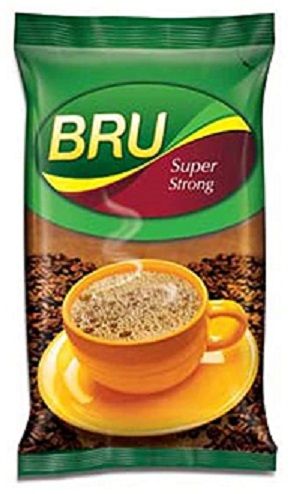 Bru Instant Coffee Powder Pouch - Super Strong, 200g (57% Coffee 43% Chicory)