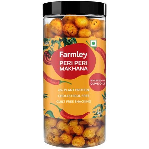 Farmley Roasted Makhana Jar - Peri Peri, 90g