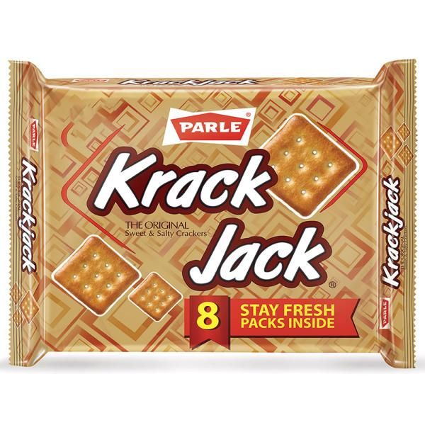 Parle Krack Jack Original Sweet & Salty Crackers Biscuit, 400g