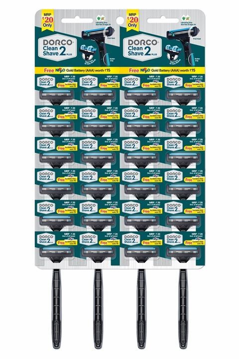 Dorco Clean Shave 2 Plus Disposable Razor - Hanging Card