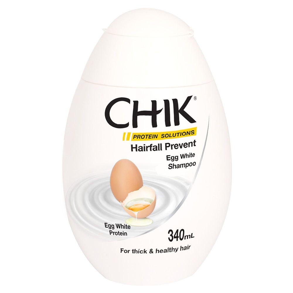 Chik Shampoo Hairfall Prevent - Egg White, 340ml