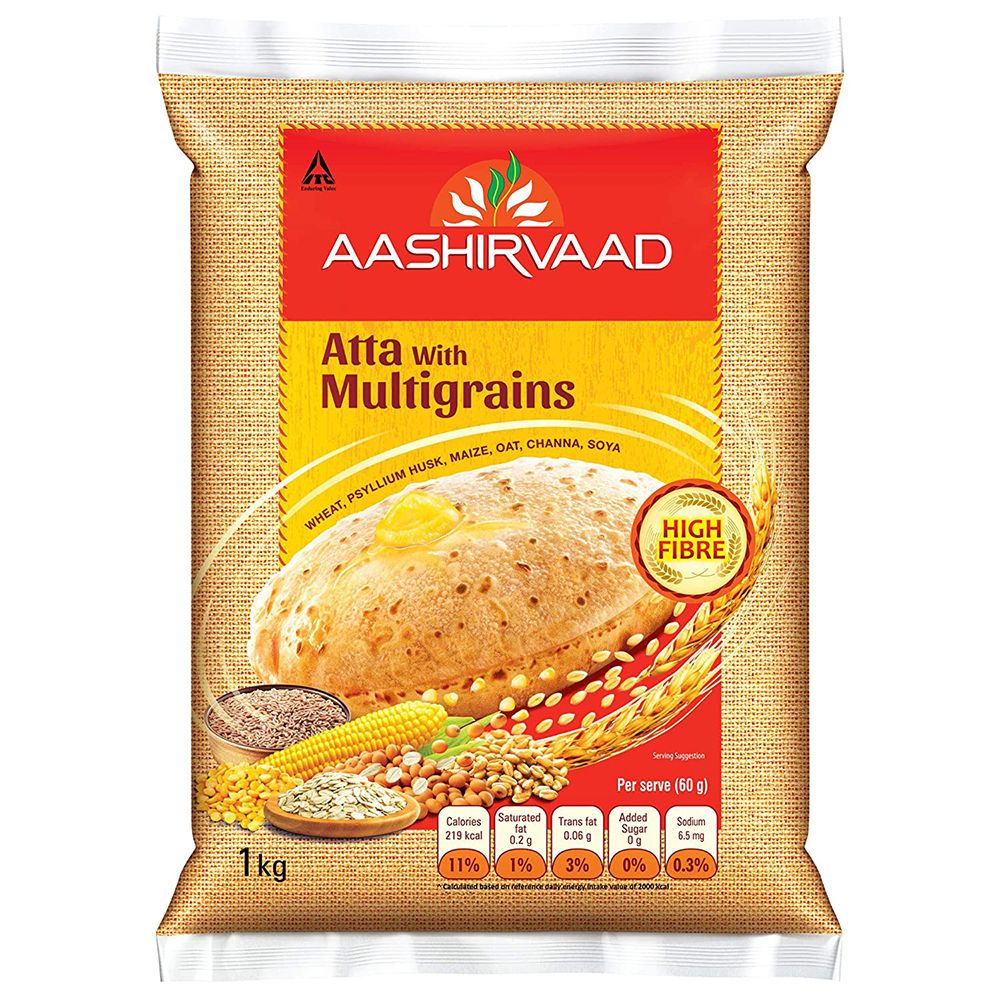 Aashirvaad Multigrain Atta Pouch, 1kg