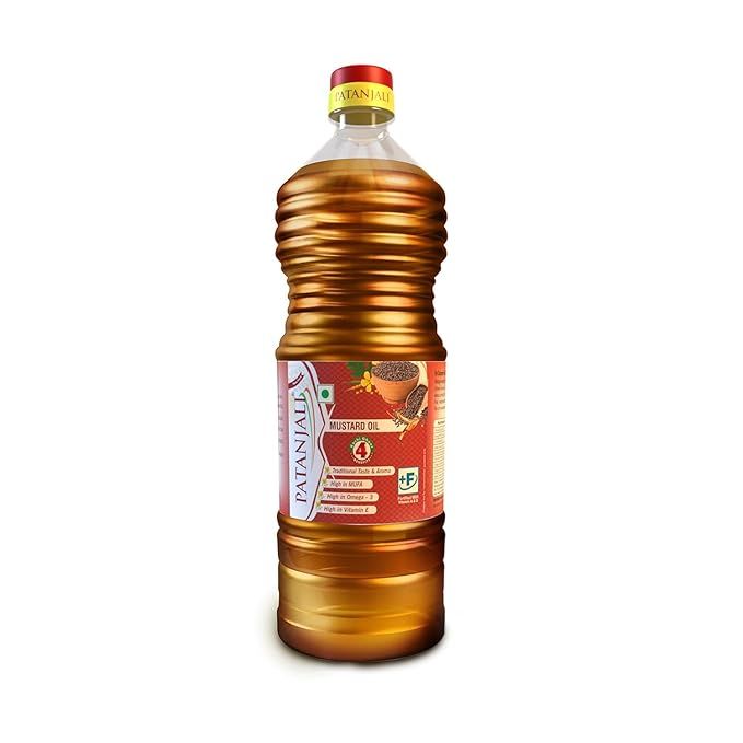 Patanjali Kachi Ghani Mustard Oil, 1L