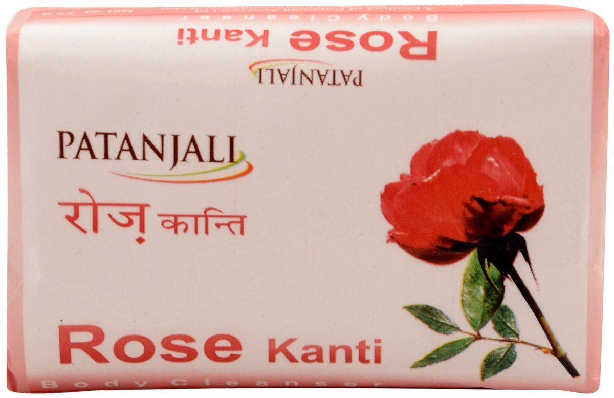 Patanjali Body Cleanser Soap - Rose Kanti, 75g