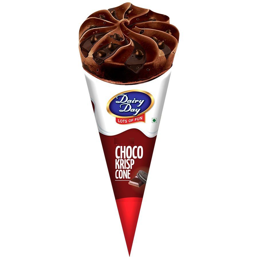 Dairy Day Cone Ice Cream - Choco Krisp, 120ml