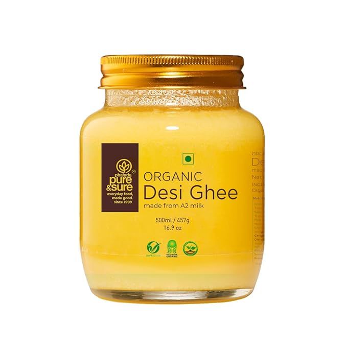 Phalada Pure & Sure Organic Desi Ghee Jar, 500ml