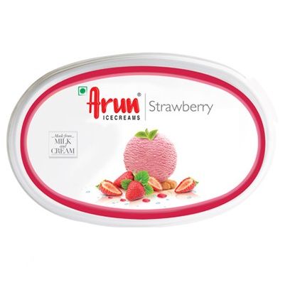 Arun Ice Cream Tub - Fresh Strawberry, 1L