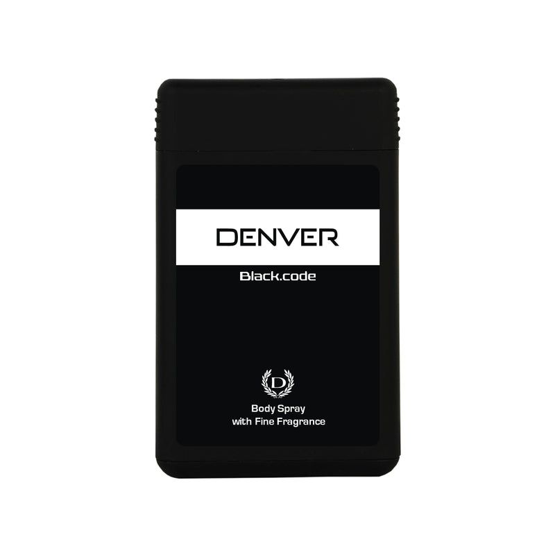 Denver Men Pocket Perfume - Black Code, 18ml