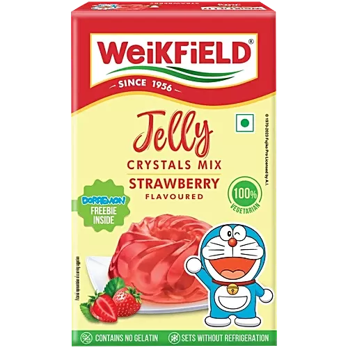 Weikfield Crystals Mix Jelly Carton - Strawberry, 90g