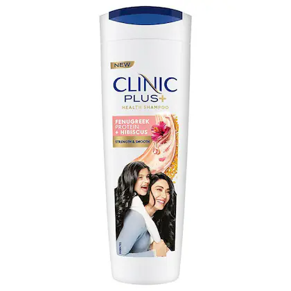 Clinic Plus Fenugreek Protein & Hibiscus Shampoo - Strength & Smooth, 355ml