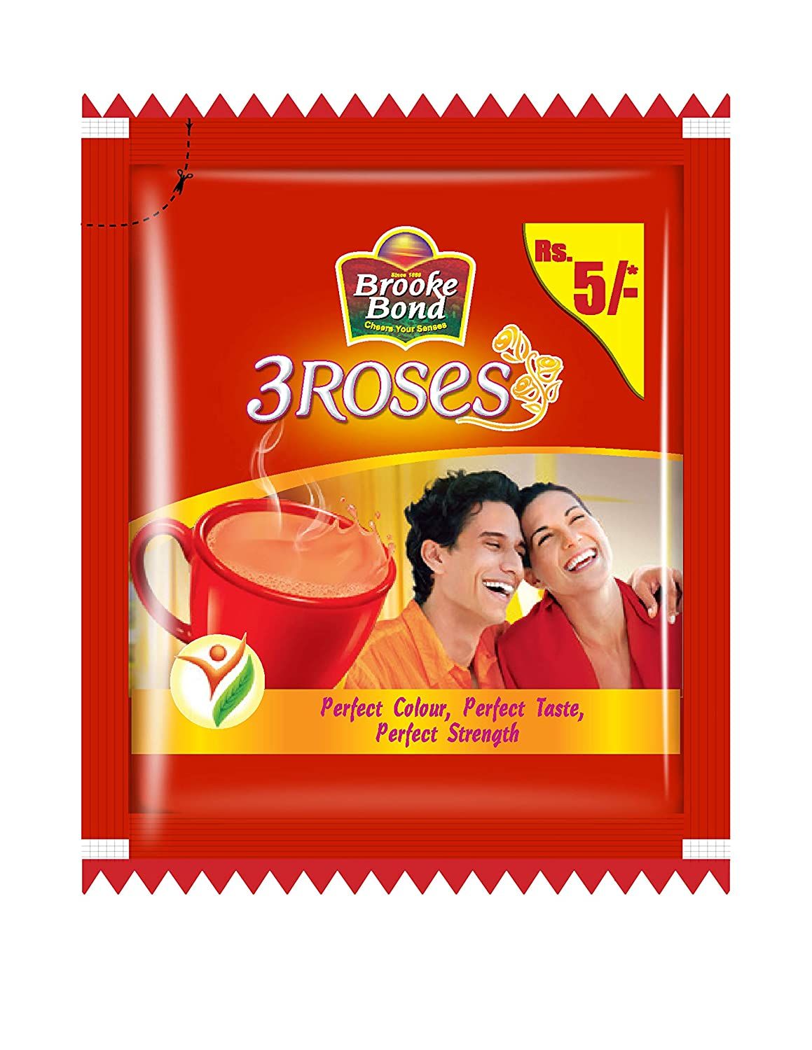 Brooke Bond 3 Roses Dust Tea Brick Pack, 9.5g