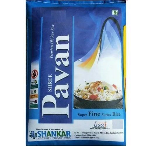 Shree Pavan Super Fine Sortex Raw Sona Masoori Rice, 30kg