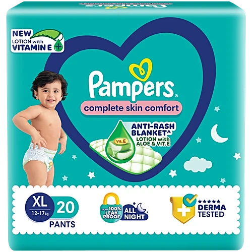 Pampers Complete Skin Comfort Diaper Pants - XL, 20pc