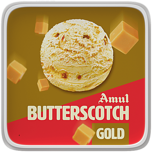 Amul Gold Ice Cream Tub - Butterscotch, 1L