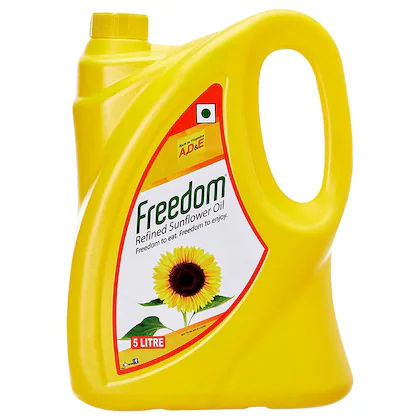 Freedom Refined Sunflower Oil Can, 5L