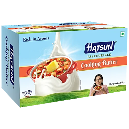 Hatsun Pasteurised Cooking Butter Carton - Unsalted, 500g