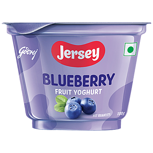 Godrej Jersey Fruit Yogurt Cup - Blueberry, 100g
