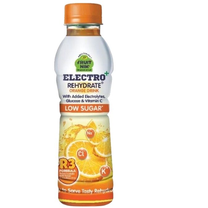Amrutanjan Fruitnik Electro Plus Low Sugar Drink PET Bottle - Orange, 200ml