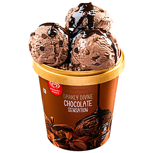 Kwality Wall's Darkly Divine Chocolate Sensation Tub, 700ml