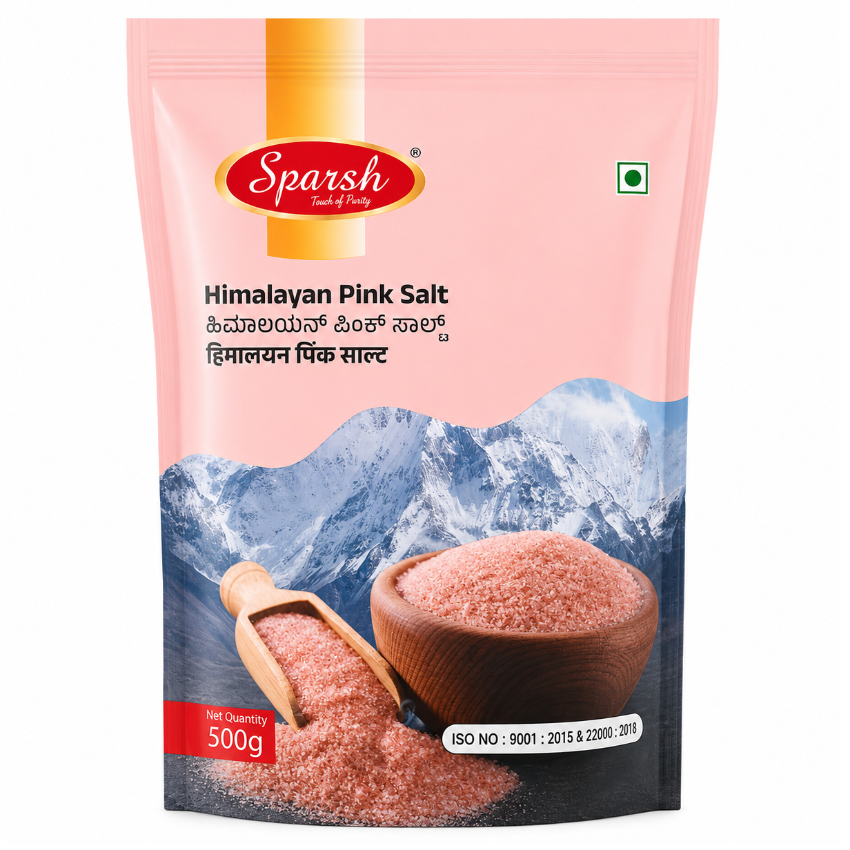 Sparsh Himalayan Pink Salt Pouch, 500g