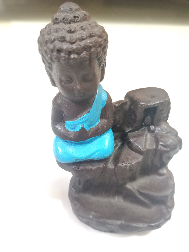 Smoke Buddha Backflow Cone Incense Holder, 1pc