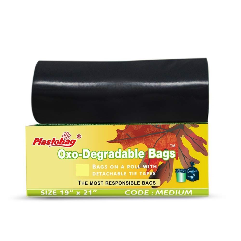 Plastobags Oxo Biodegradable Garbage Bags - Medium, 19cm x 21cm, 20pc