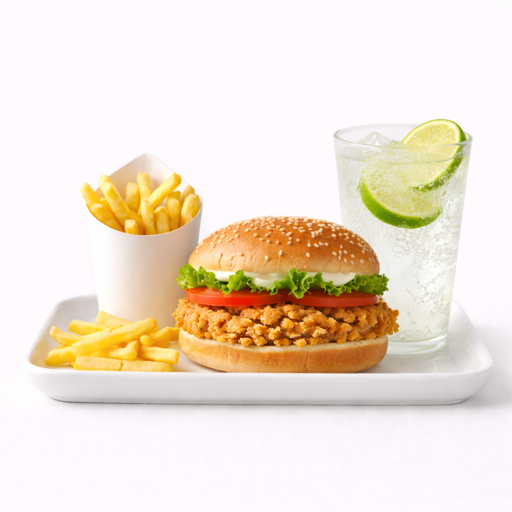 Special Combo - Zinger Burger + French Fries + Fresh Lime, 1 Combo