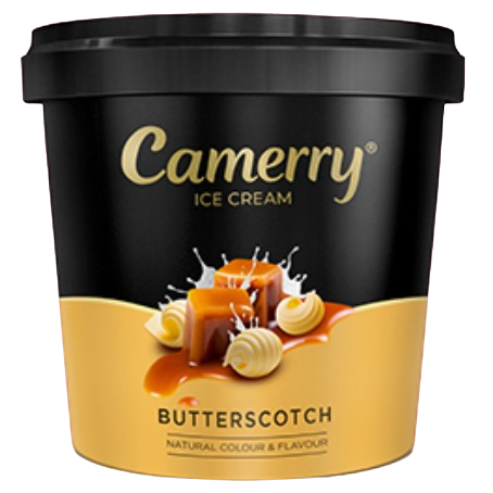 Camerry Family Pack Ice Cream Tub - Butterscotch, 750ml