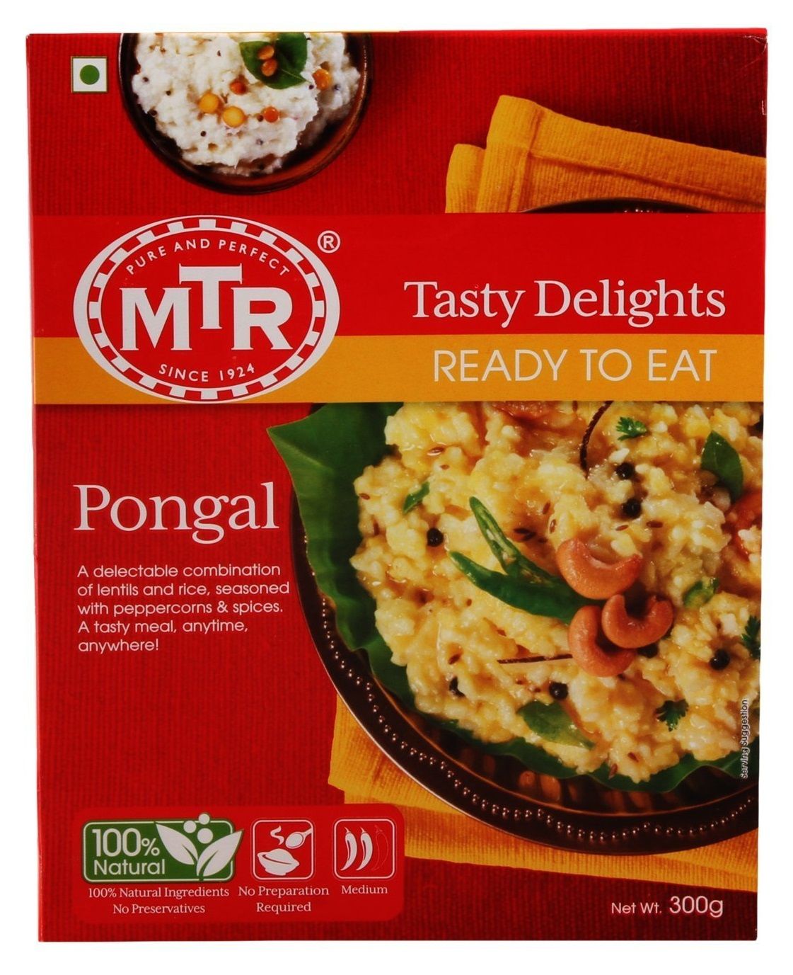 MTR Ready To Eat Pongal, 300g