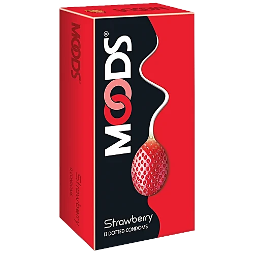 Moods Condoms - Strawberry, 12pcs