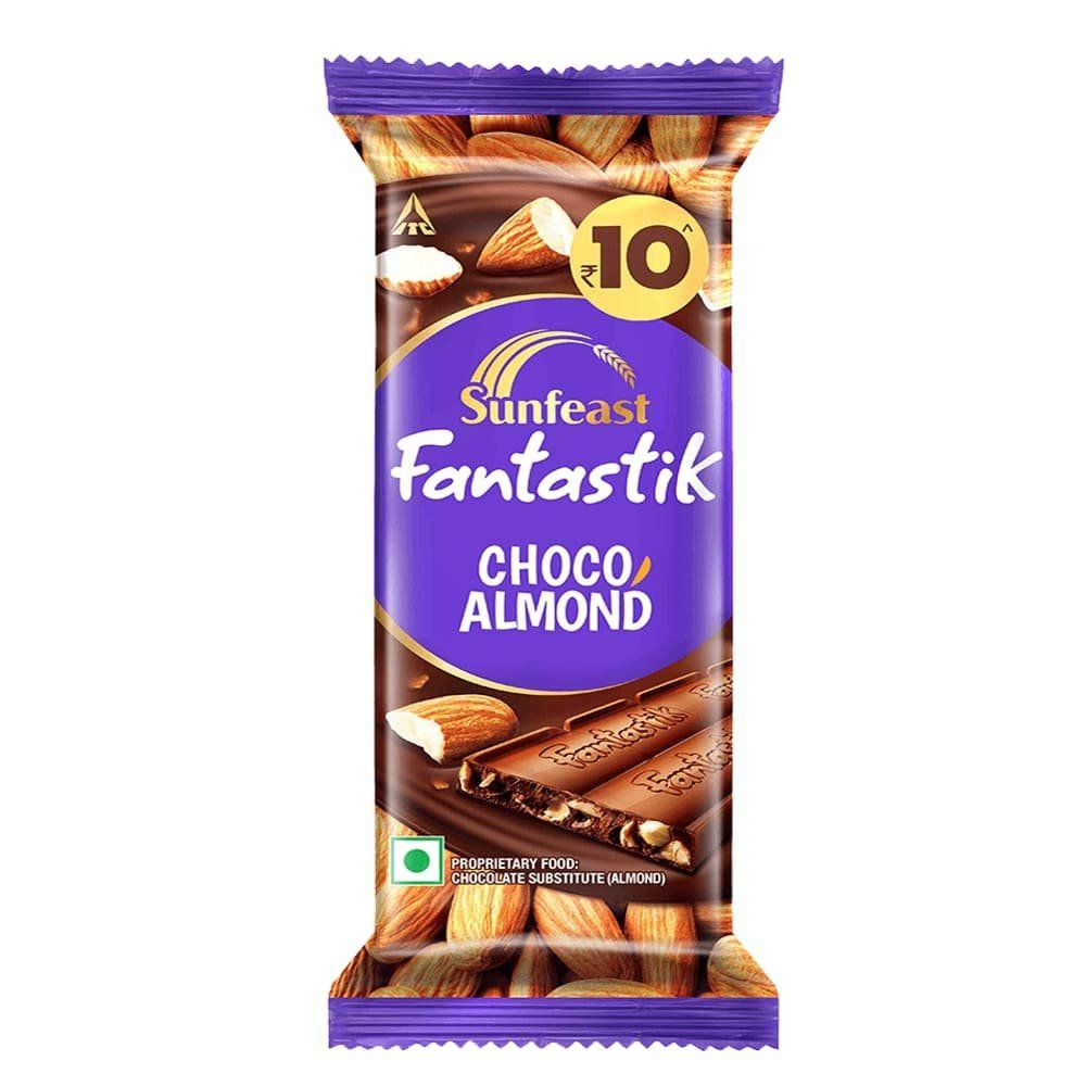 Sunfeast Fantastik Chocolate Bar - Choco Almond, 13.5g